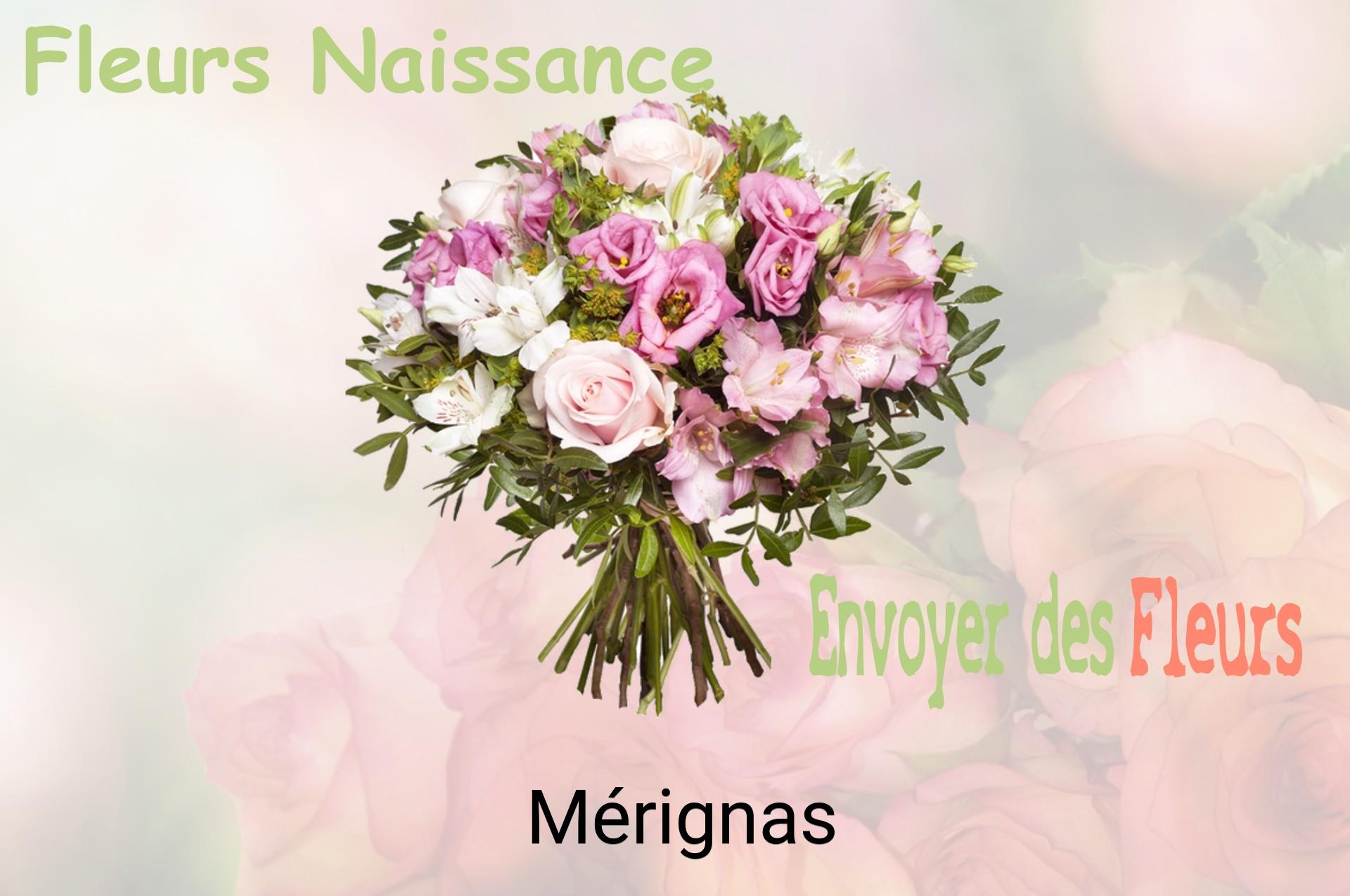 Bouquet de fleurs de naissance livré à Mérignas